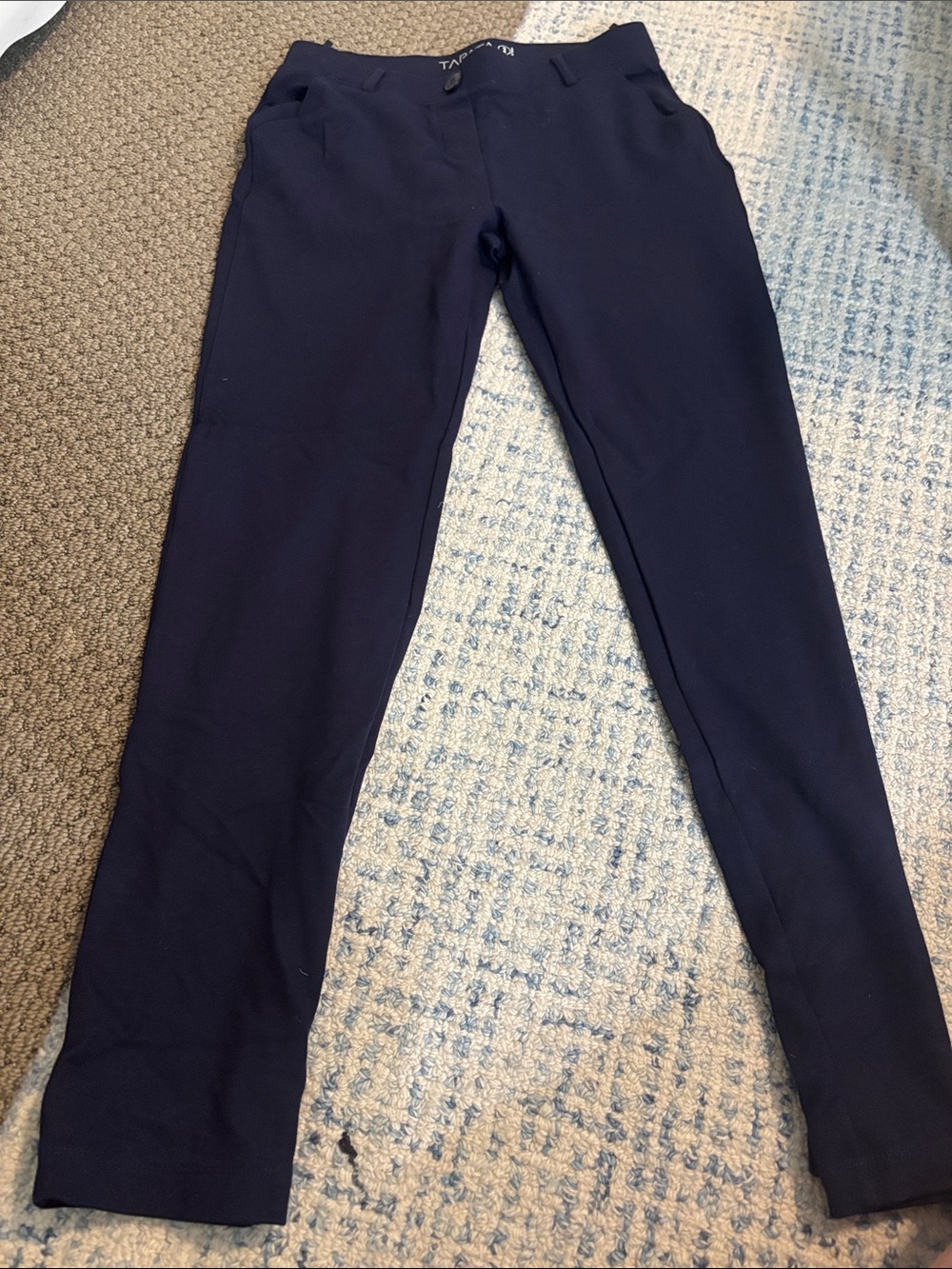 Women's Navy Stretch Ponte Leggings - Tailored Fit